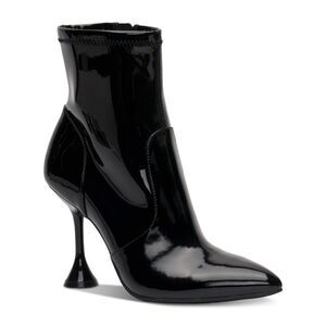 INC Womens Black Comfort Ibrina Pointed Toe Flare Heeled Boots 5 M